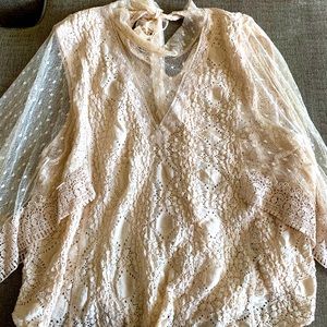 Free People Boho Cape-ish top